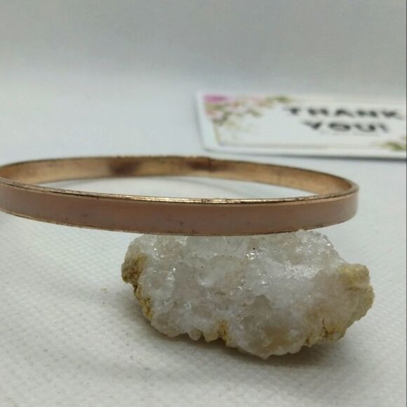 Vintage pale pink‎ enamel bracelet - Picture 1 of 2
